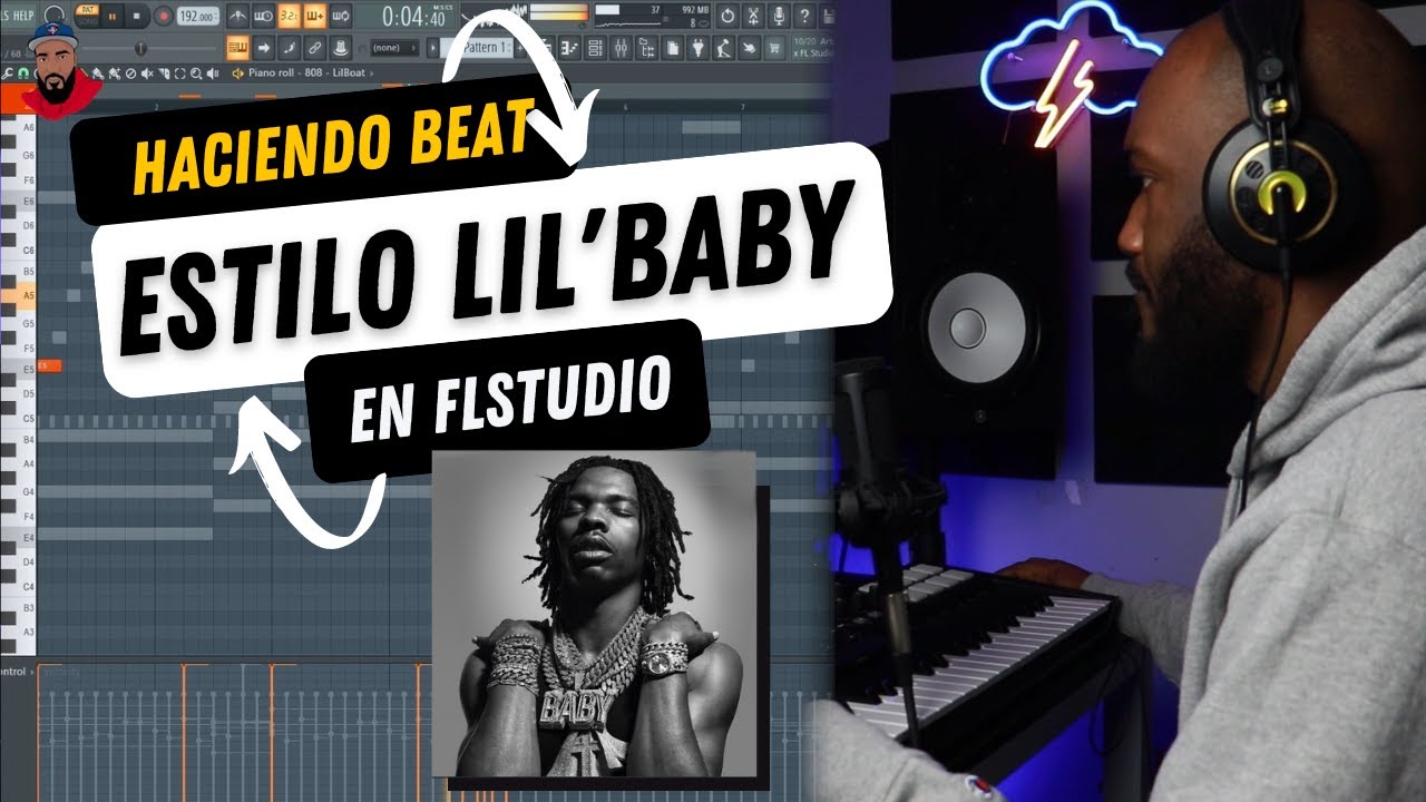 HACIENDO UN BEAT ESTILO LIL BABY EN FL STUDIO , TUTORIAL DETALLADO PASO POR PASO