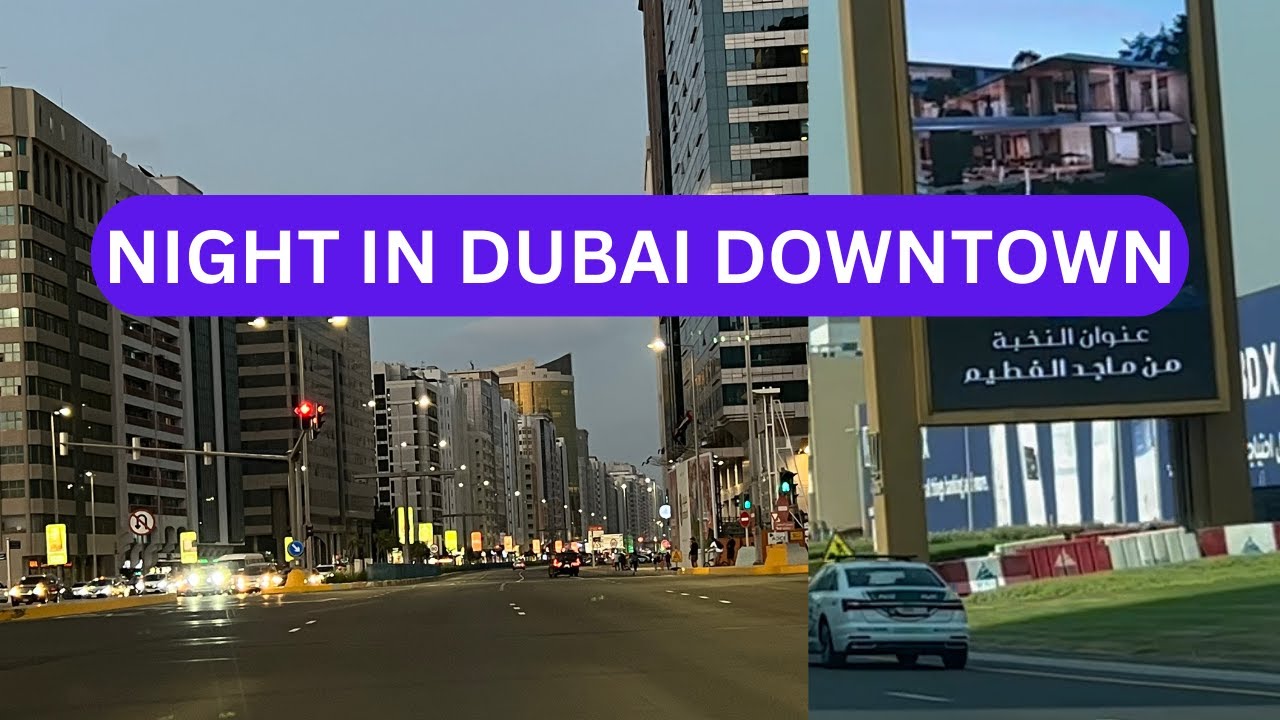 NIGHT IN DUBAI DOWNTOWN STREET IN  4K (2023) TRAVEL TOUR