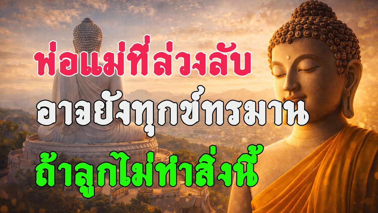 พ่อแม่ที่ล่วงลับ อาจยังทุกข์ทรมาน ถ้าลูกไม่ทำสิ่งนี้ #ธรรมะ #ข้อคิดชีวิต #กำลังใจ