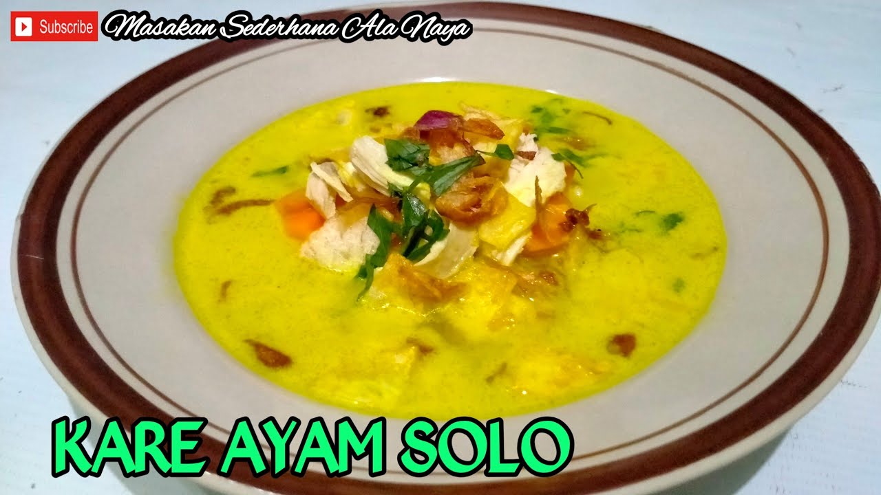 Resep Kare Ayam Khas Solo
