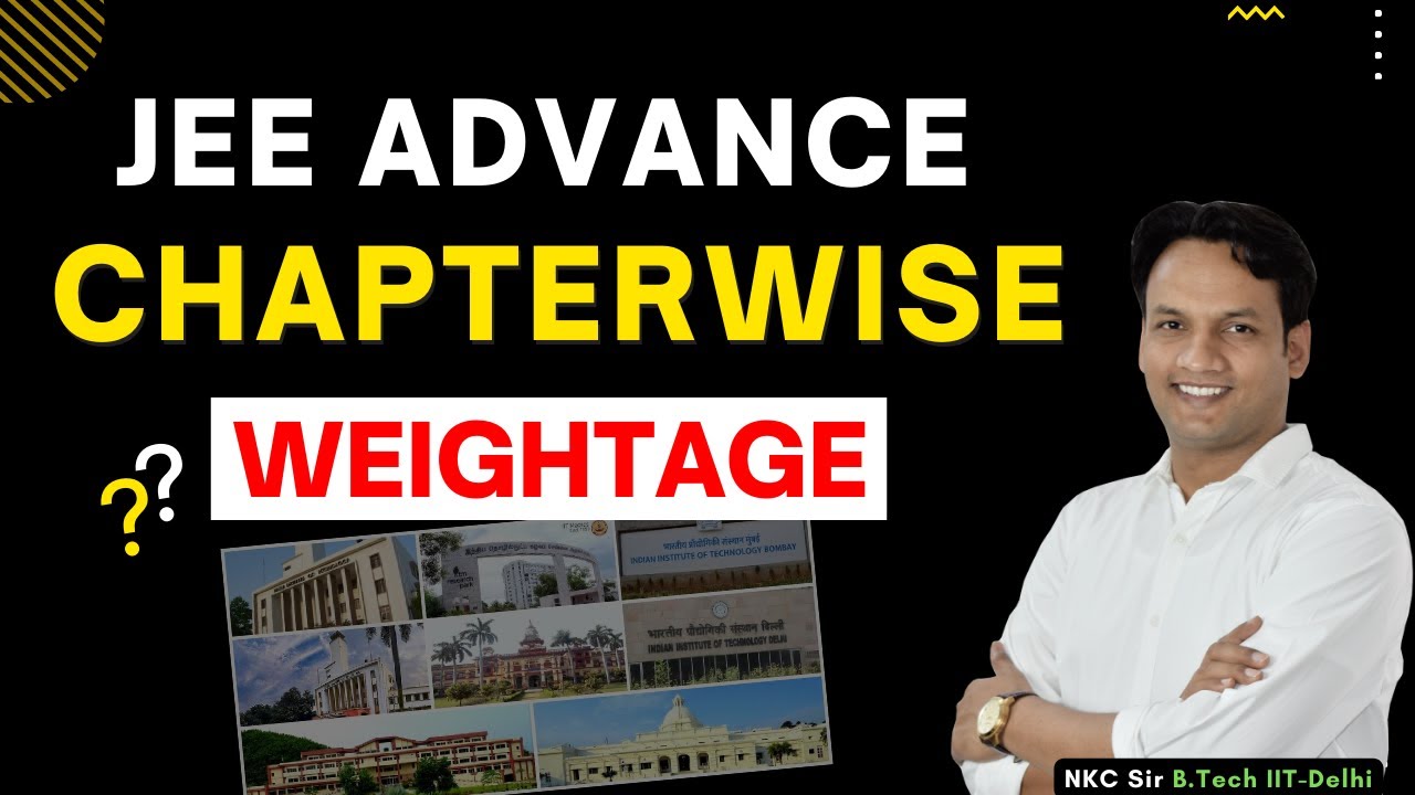 JEE Advanced Chapterwise Weightage | JEE Advanced 2022 | JEE 2022 | IIT JEE | NKC Sir