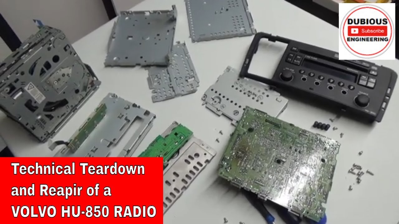 DuB-EnG: Volvo HU-850 Radio CD Player Repair Teardown Dissasembly and Modification solution
