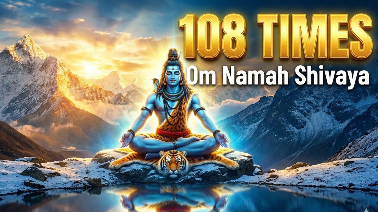 OM NAMAH SHIVAYA 108 Times | Powerful Morning Mantra to Remove Negative Energy & Bring Peace