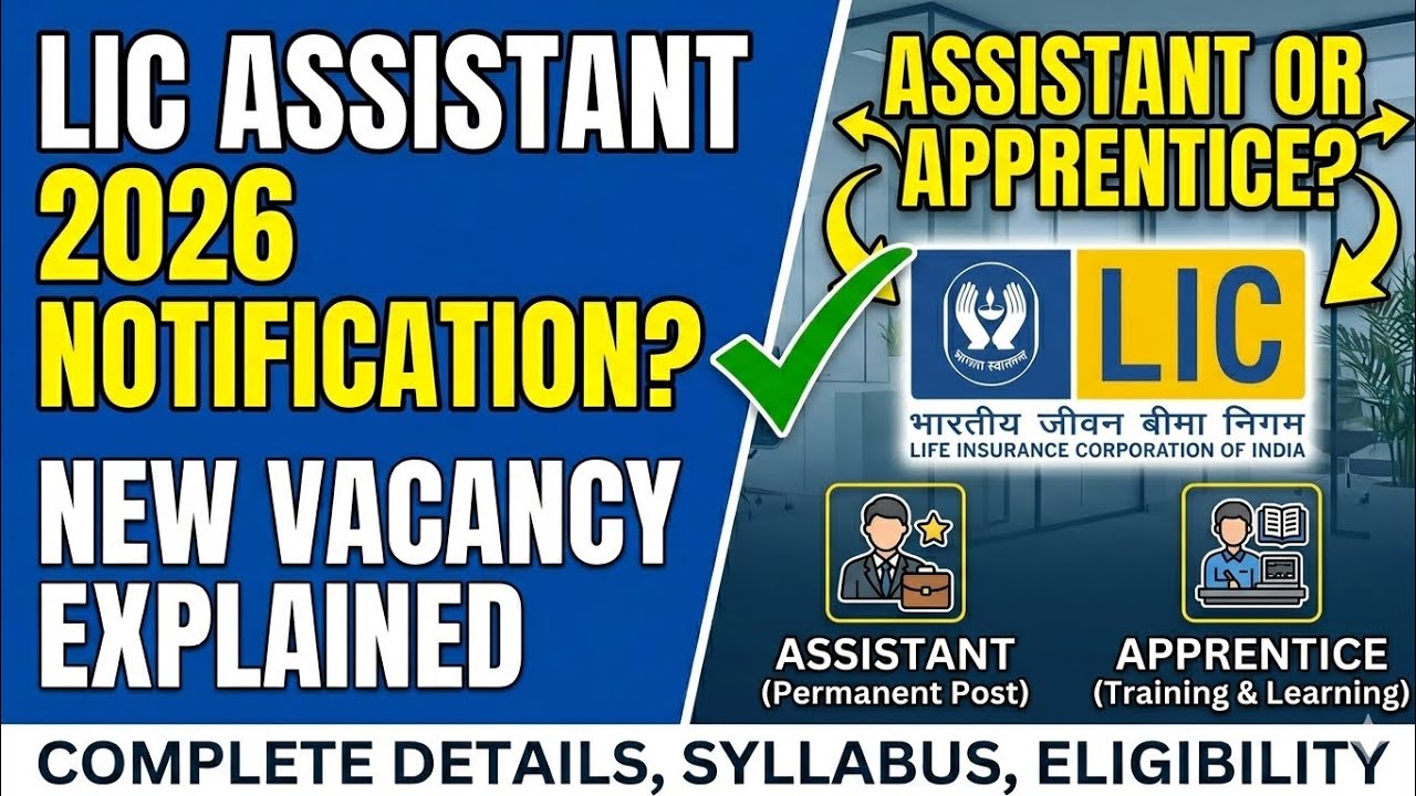 LIC Assistant or Apprentice 2026 Update?