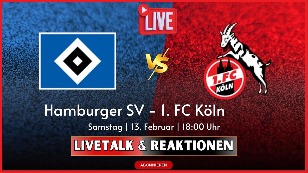 🔴26. Spieltag  | Hamburger SV - 1. FC Köln | 1.Bundesliga  | 1.Bundesliga  | TV/PC FORMAT |