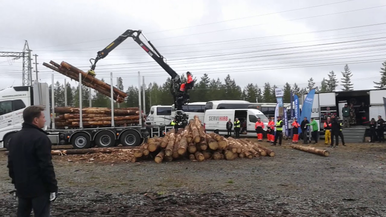 Puunkuormaajamestari 2018 Finaali Metko. Toni Sarajärvi, Villman.