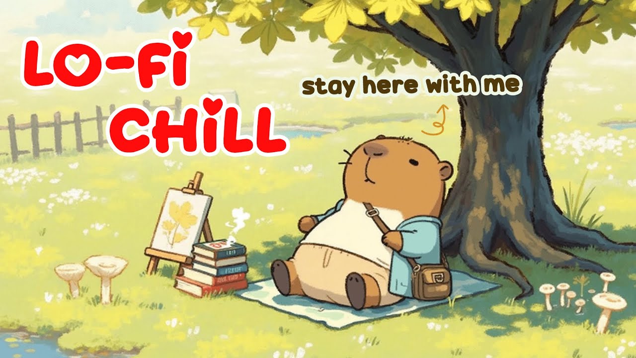 Soft Lofi Vibes For Focus And Hard Work 🌿🌷 Is It Cool Here, Capy??