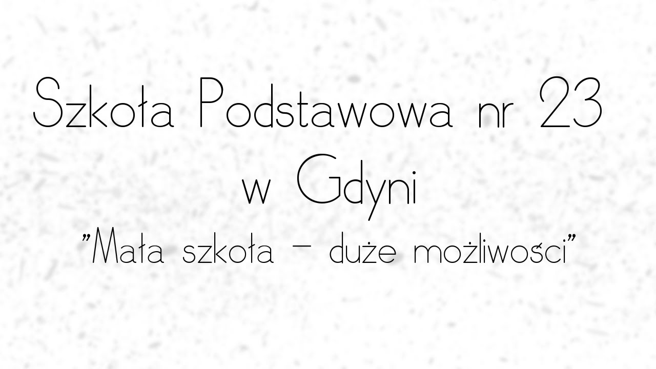 Szkoła Podstawowa nr 23 w Gdyni - 
