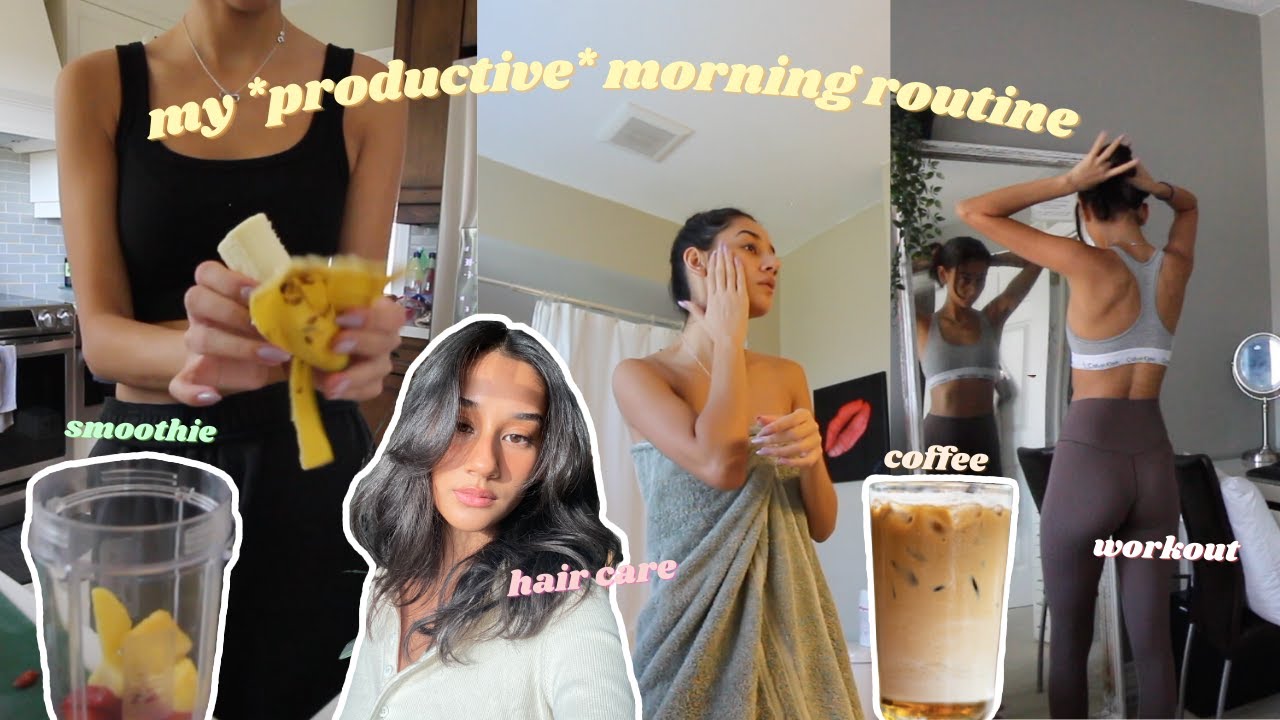 my *productive* morning routine!!