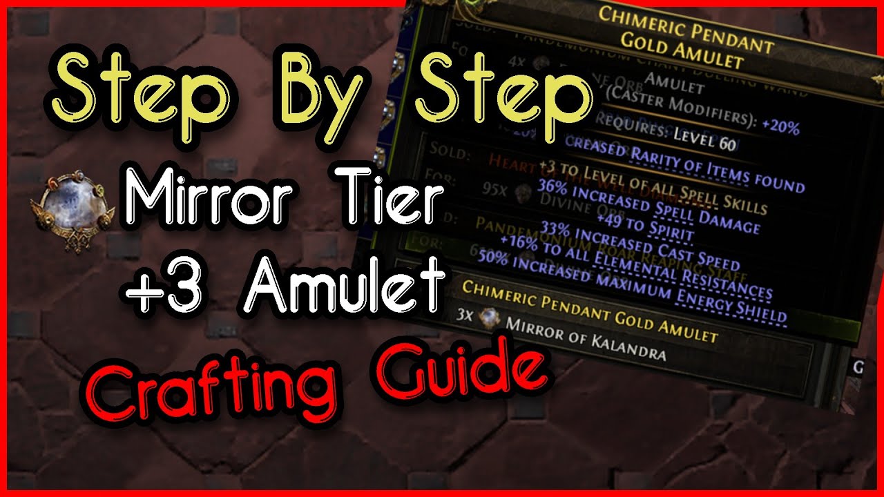 ✔ [POE 2] How To Craft + 3 MIRROR Tier Amulet - Detailed Guide - Path Of Exile 2