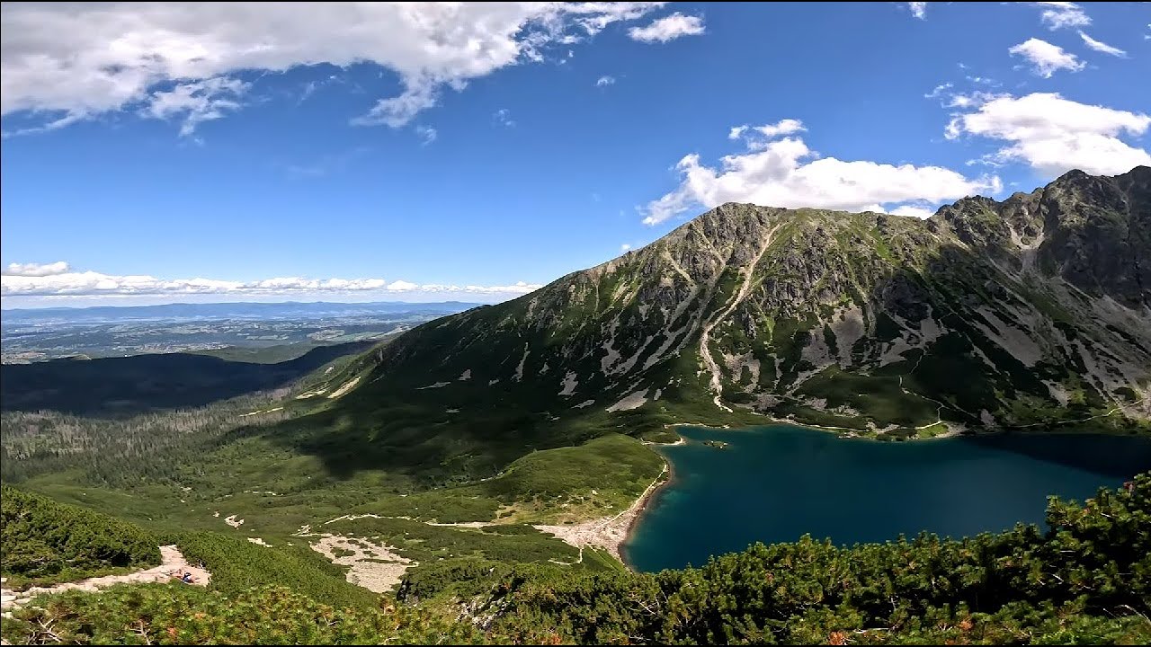 Tatry 4k Czarny Staw Gąsienicowy - Karb cały szlak czarny