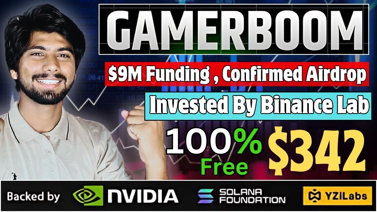 GamerBoom Airdrop | Backed by Binance & Solana | new airdrop Today | $9M Funding