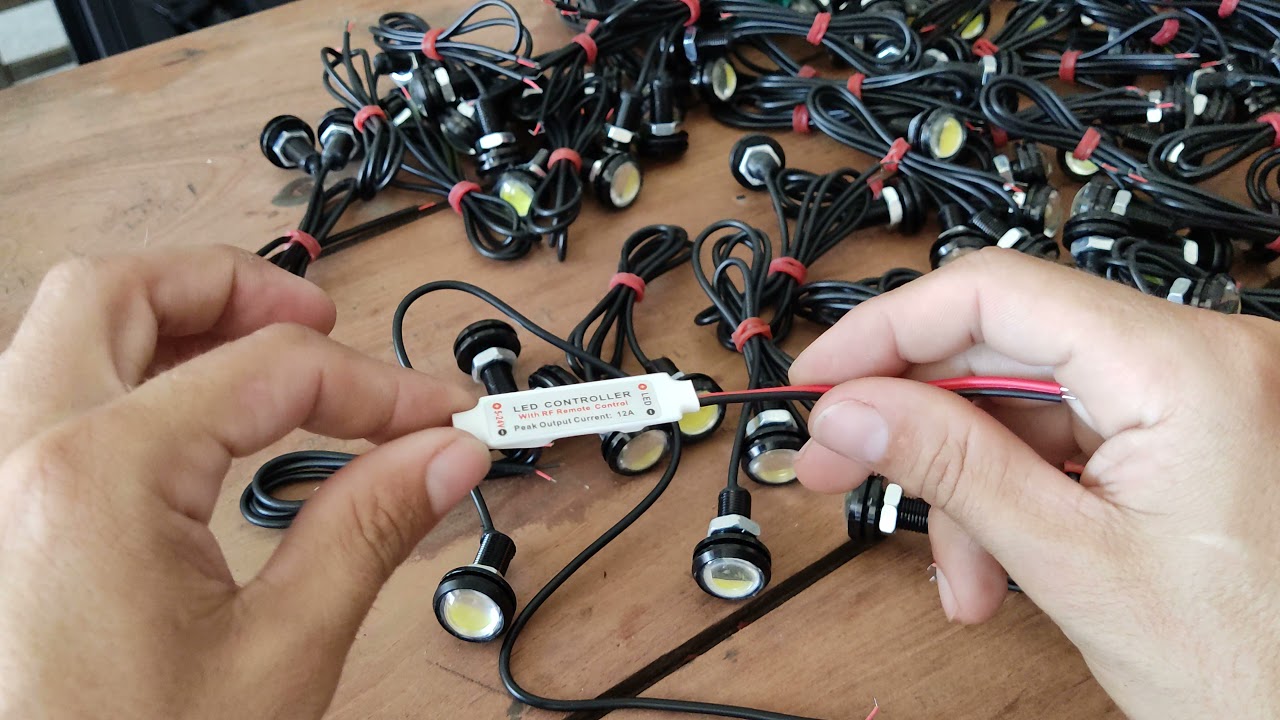 DRL mini milha 12V 22mm IP68