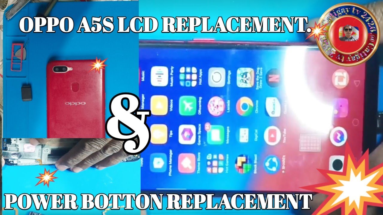 OPPO A5S LCD REPLACEMENT. &POWER BOTTON &FLEX REPLACEMENT.
