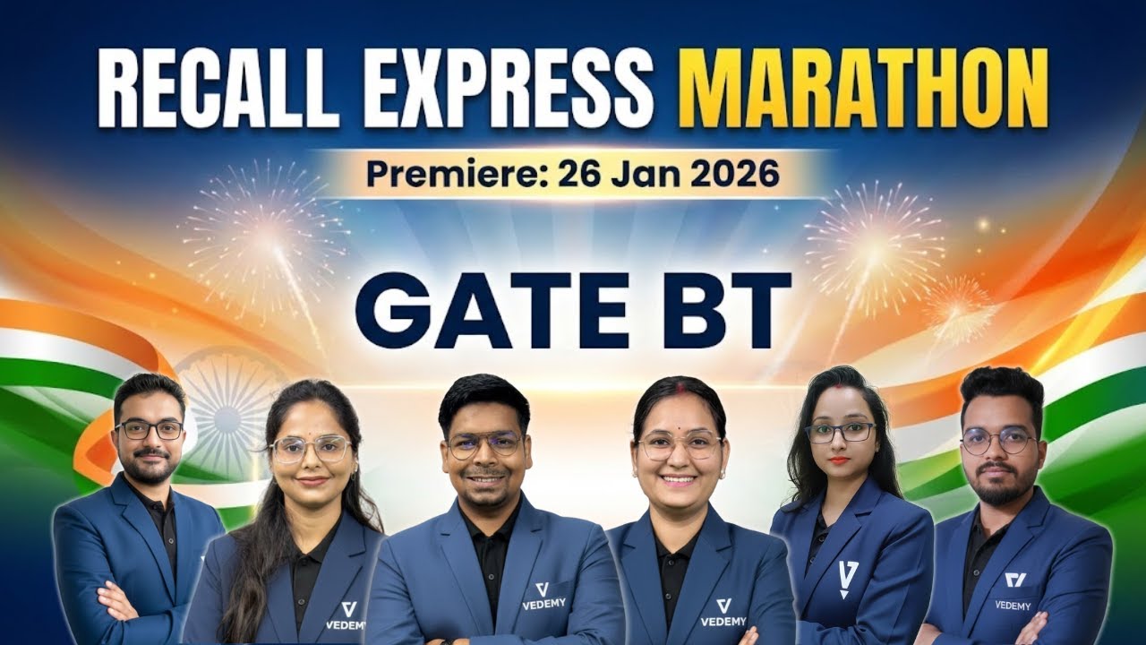 🔥 19+ HOURS NON-STOP RECALL MARATHON 🔥 | GATE BT 2026 | Republic Day Special 🇮🇳 | Vedemy |