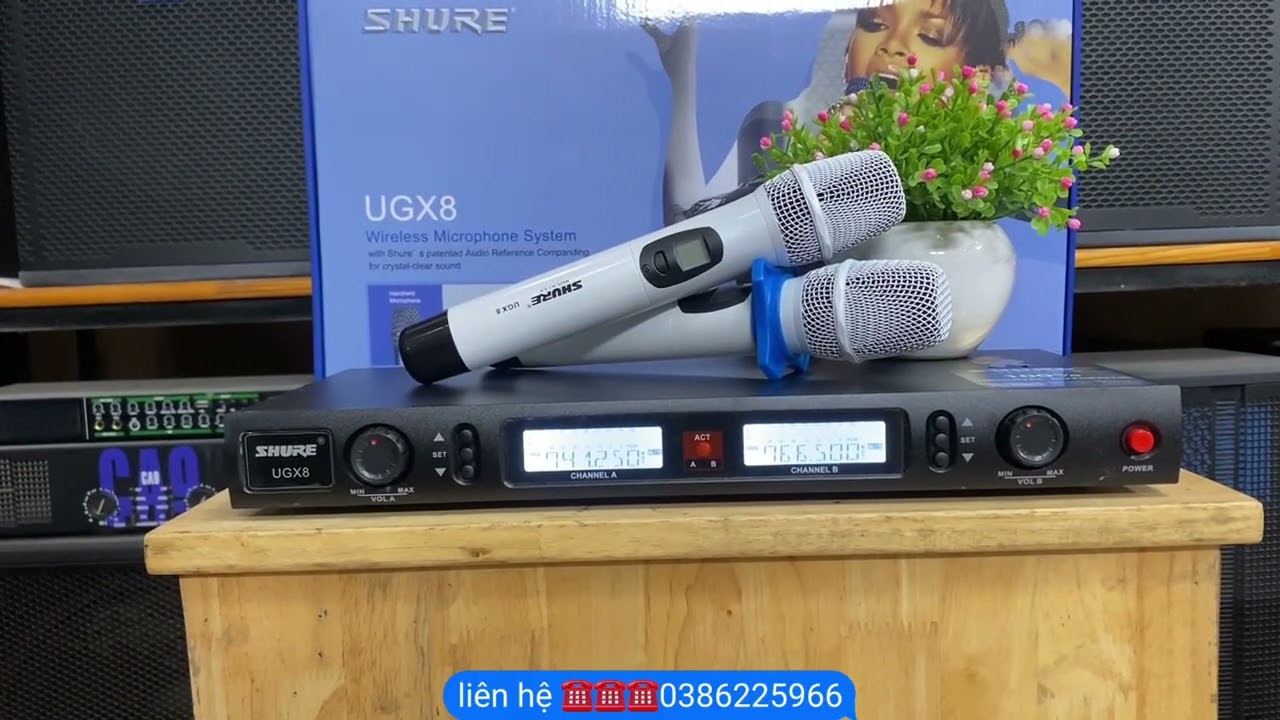 Xả Mic Shure UGX8 hát cực hay tiếng cực bay giá siêu rẻ
