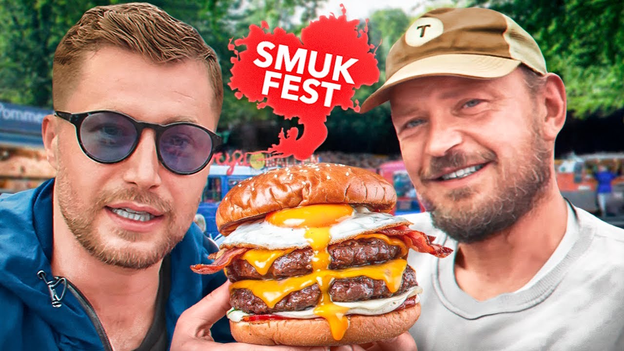 Anker og jeg tester ALT  det bedste mad p&aring; Smukfest 2025!