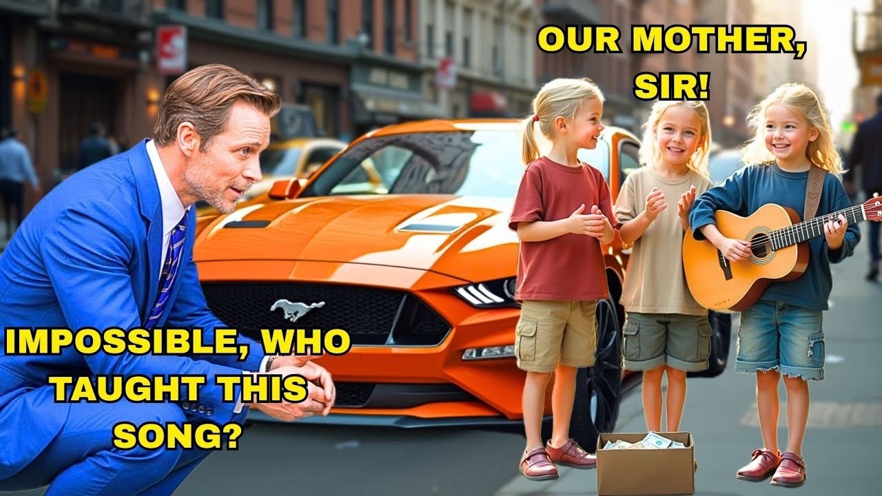 Struggling triplets sang as they begged for food   the millionaire in his mustang stopped