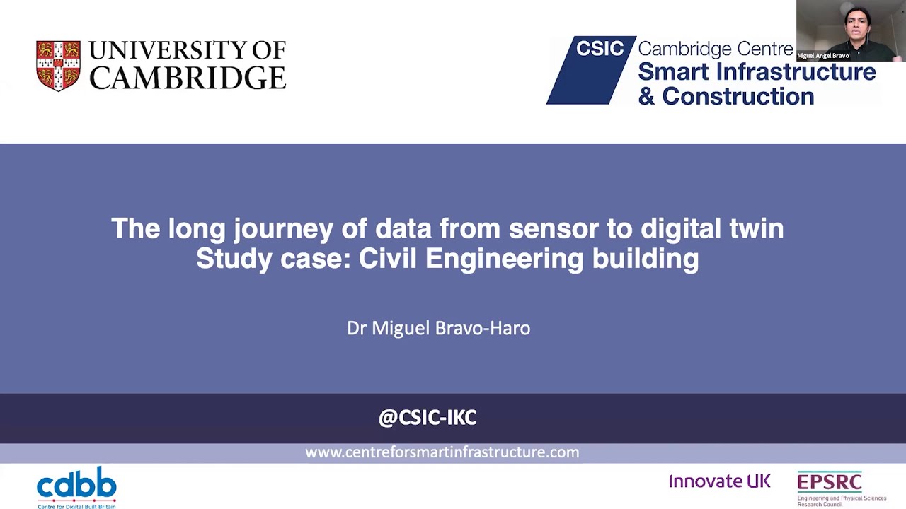 The journey of data from sensor to digital twin - Civil Engineering Building – Dr Miguel Bravo-Haro