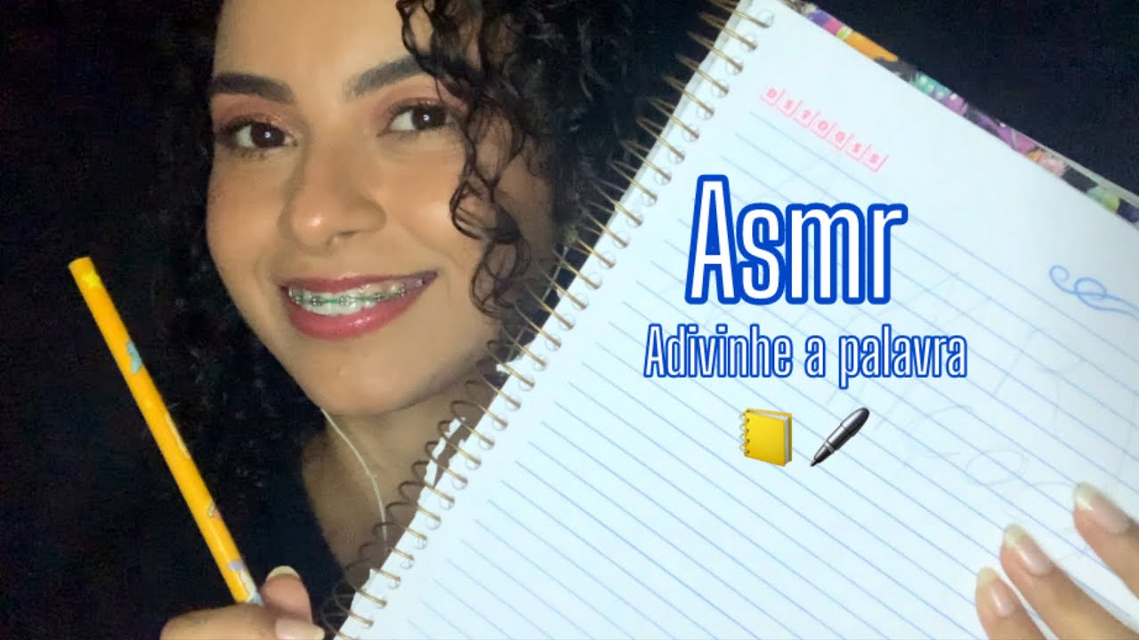 ASMR/ ADIVINHE A PALAVRA p.2- SONS DE ESCRITA, CADERNO..