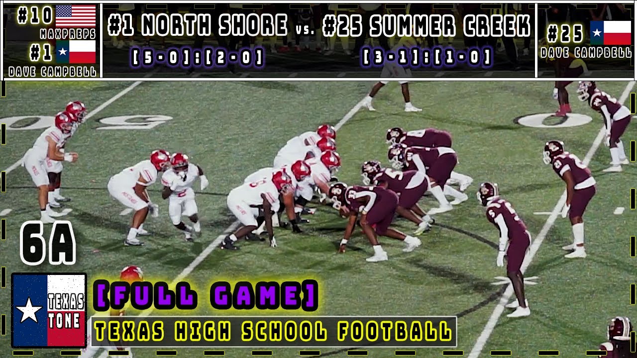 #1 North Shore (#10 USA) vs #25 Summer Creek Football || [FULL GAME] [HD]