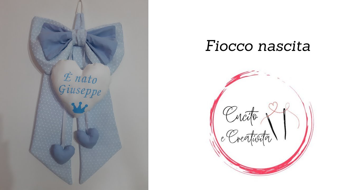 Fiocco nascita tutorial cucito creativo