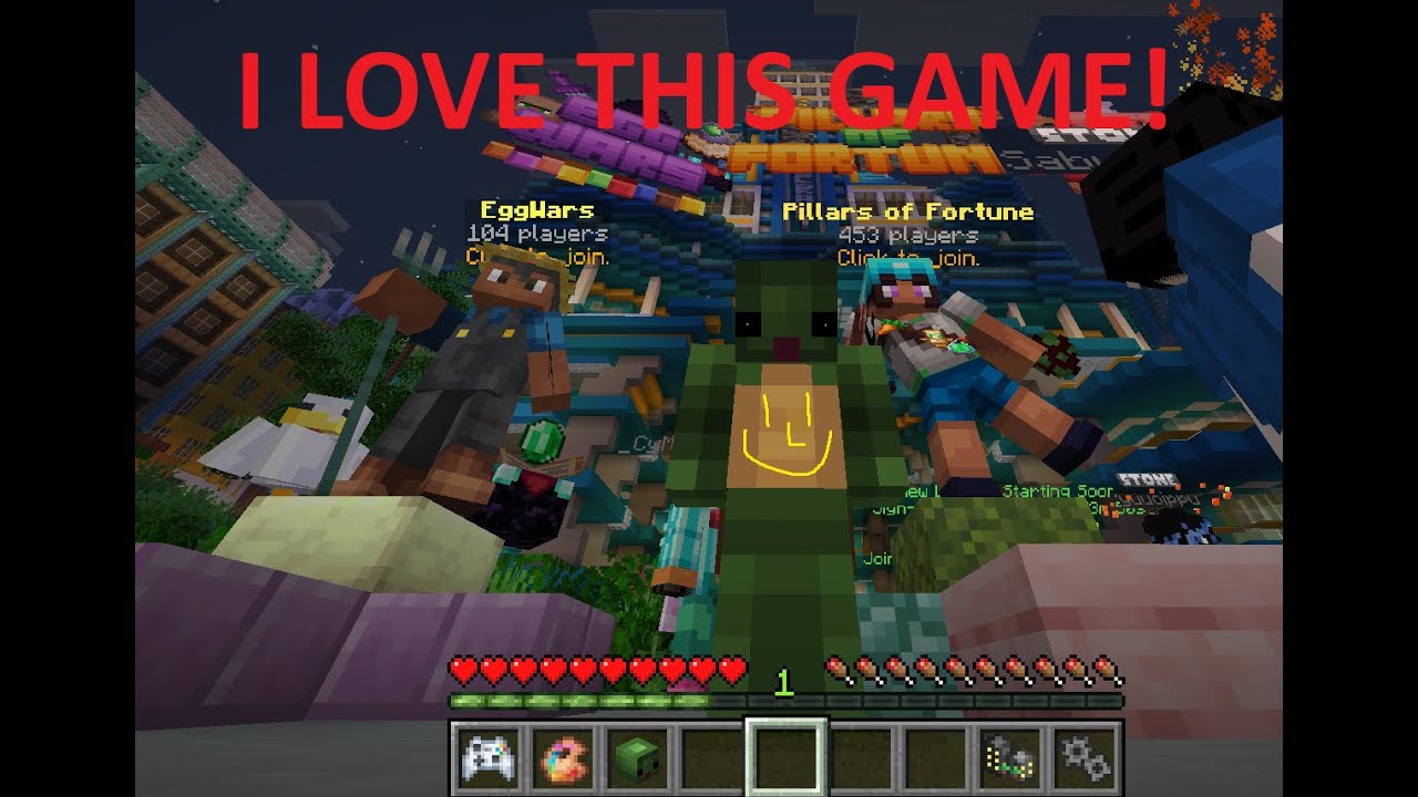 playing around in  cube craft