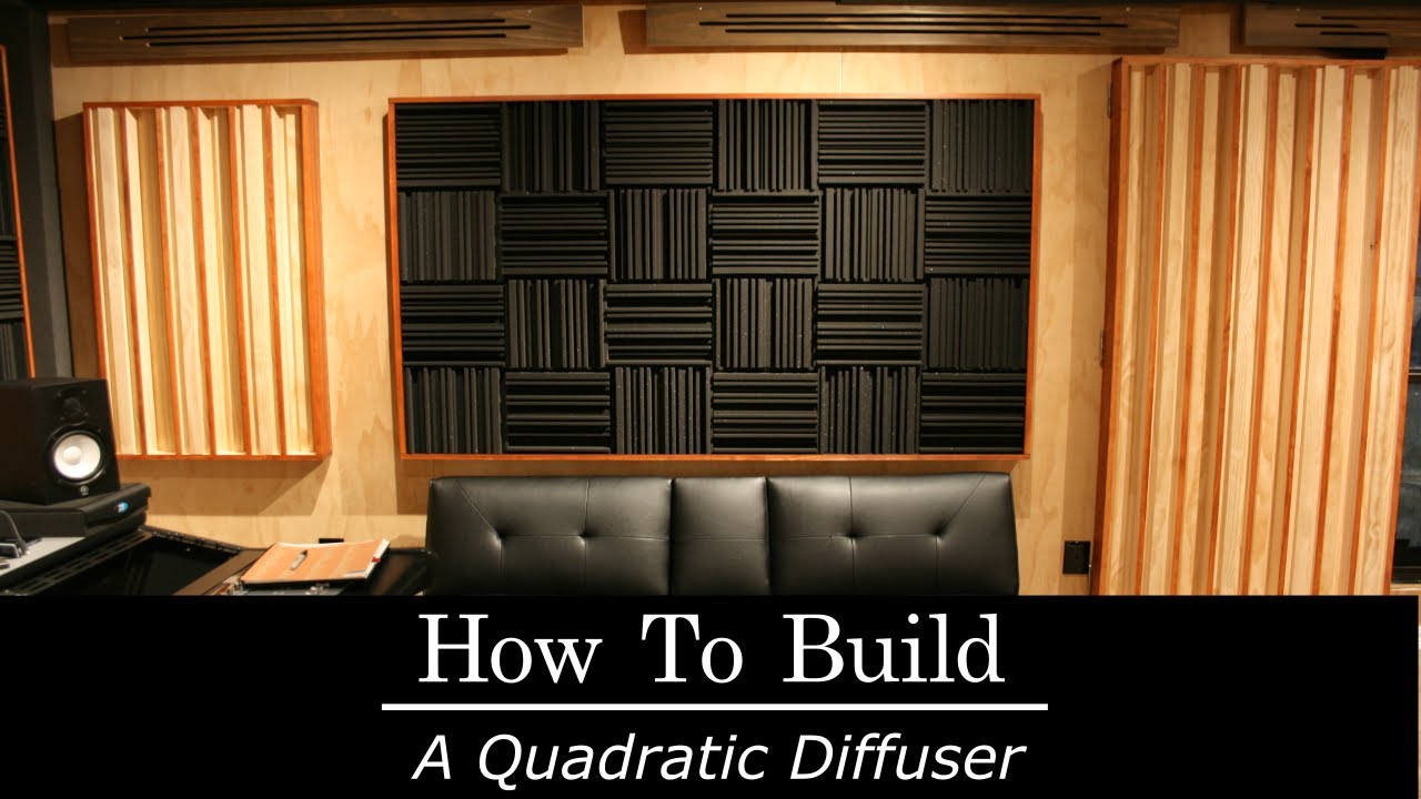 How To Build An Acoustic Quadratic Diffuser - DIY