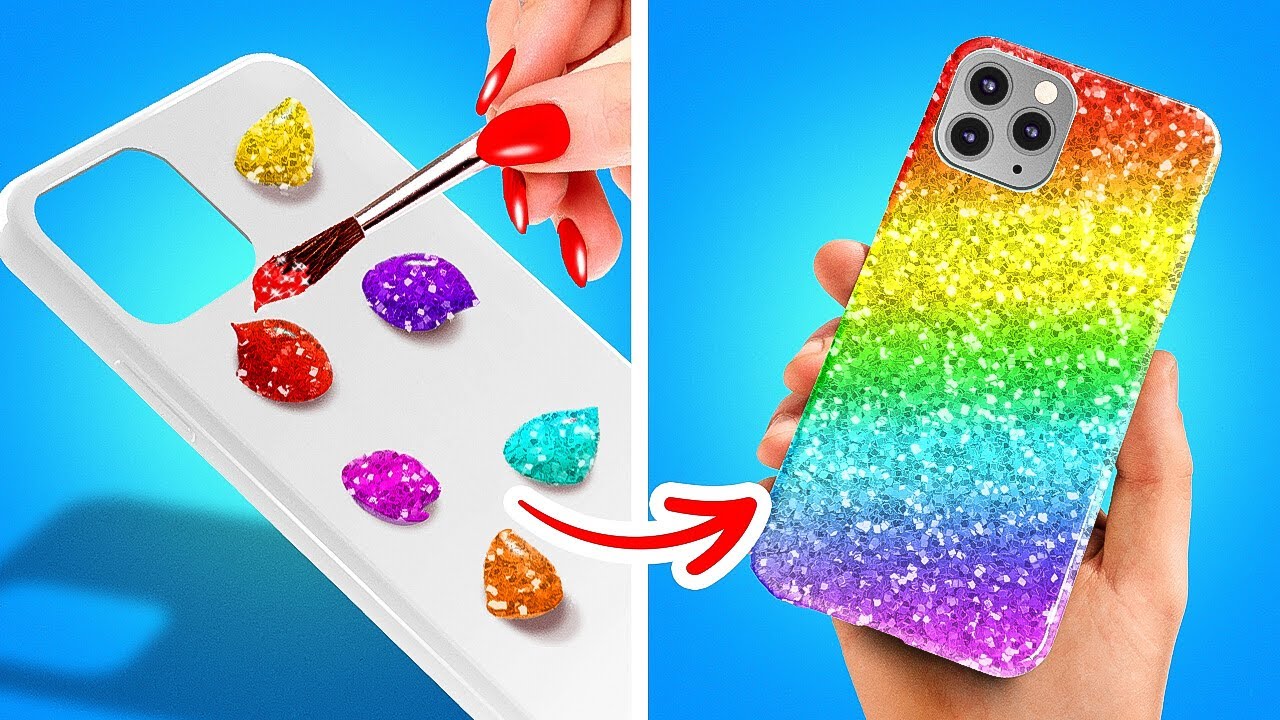 Kreative DIY-Telefonhüllen und fantastische Regenbogenbasteleien