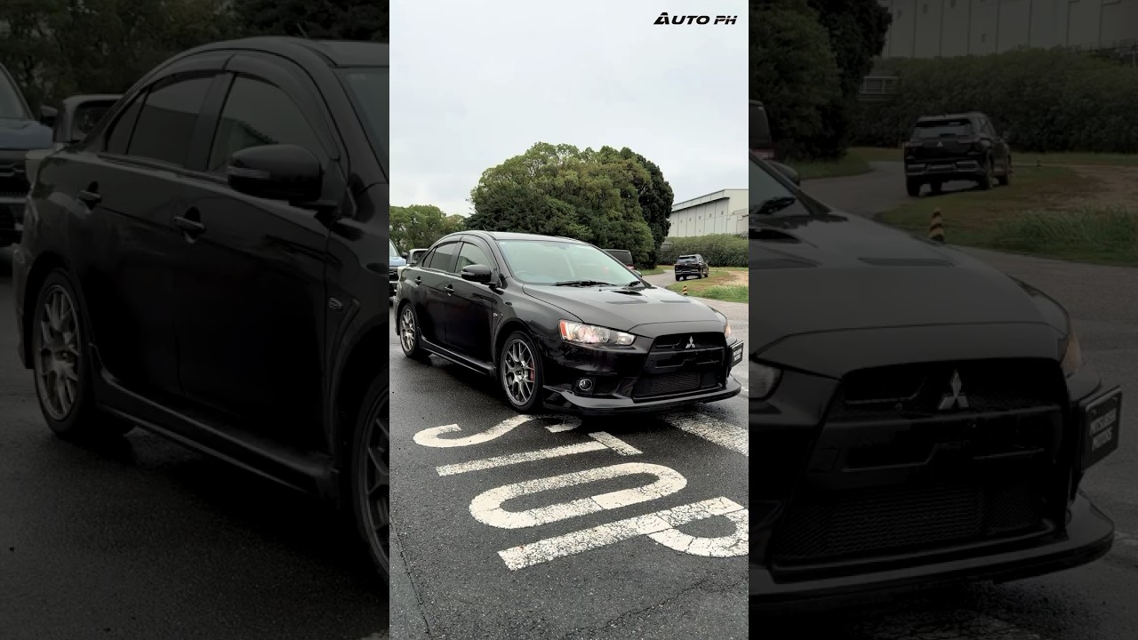 Taking the Mitsubishi Lancer Evolution X Final Edition around the Handling Course