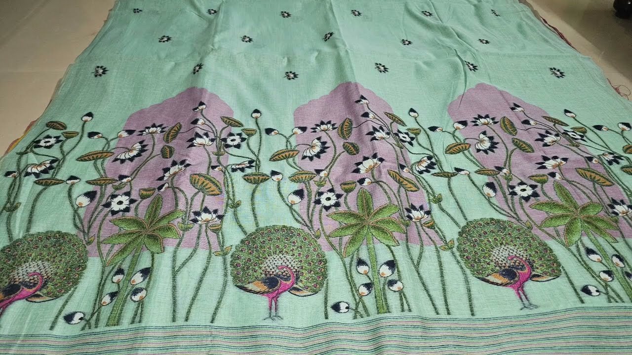 Weaving mistake jamdani sarees #699+shipping #7731953538 on whatsapp 
