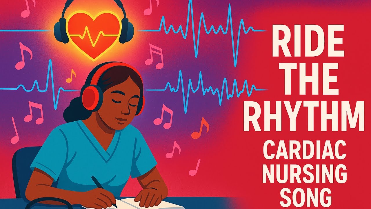 Ride the Rhythm 🎵 | Cardiac Rhythms Made Easy for Nursing Students (NCLEX Study Song)