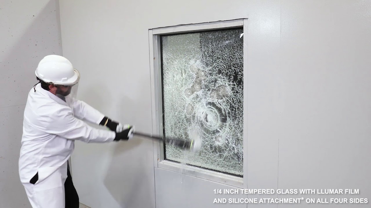 LLumar Safety & Security Film Baseball Bat Demonstration