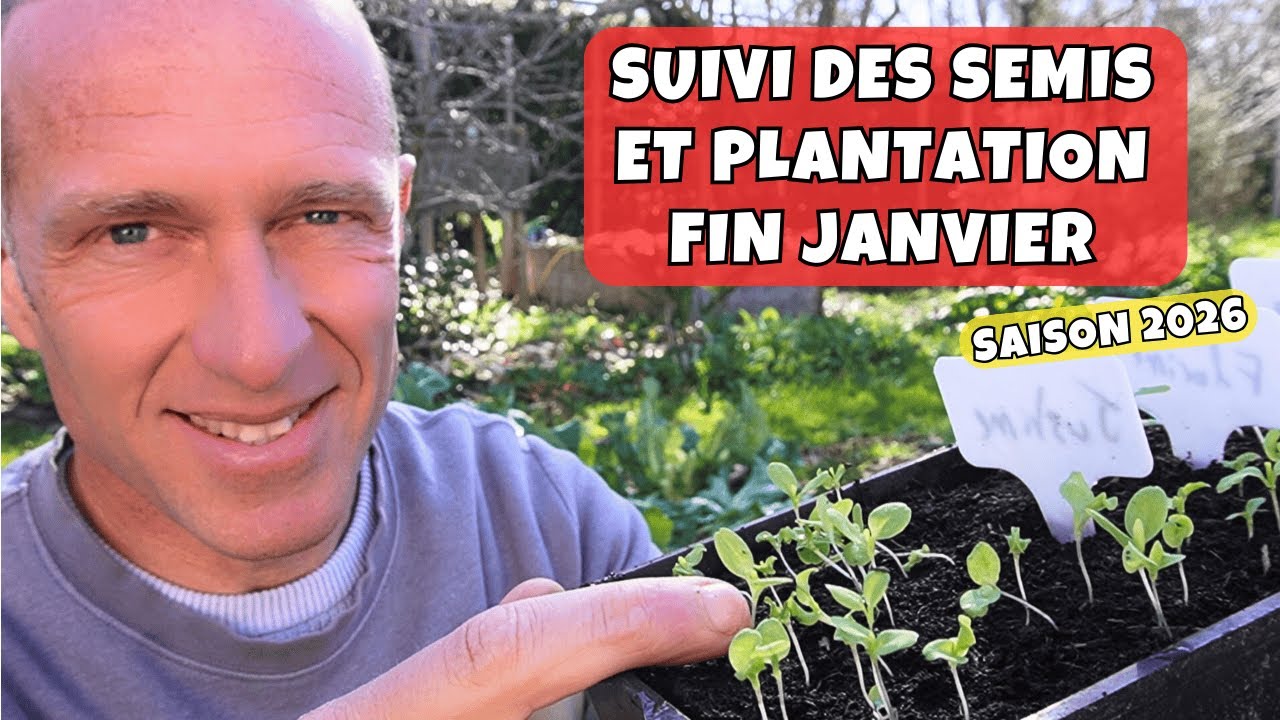 Tous mes semis cette fin janvier, début février au potager - Saison 2026