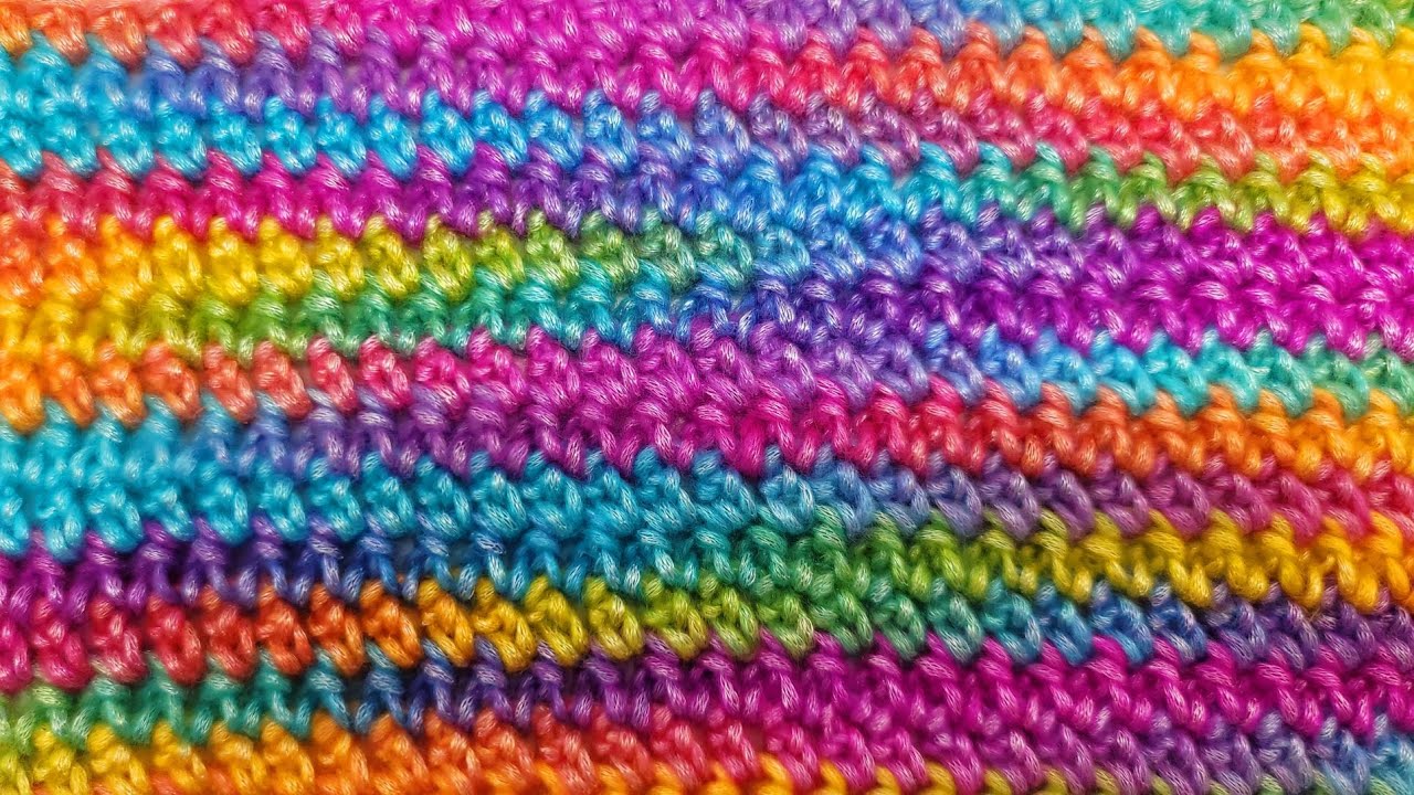 EASY Crochet Stitch For Blankets And Scarfs ONE ROW REPEAT / Extended Single Crochet Stitch Tutorial