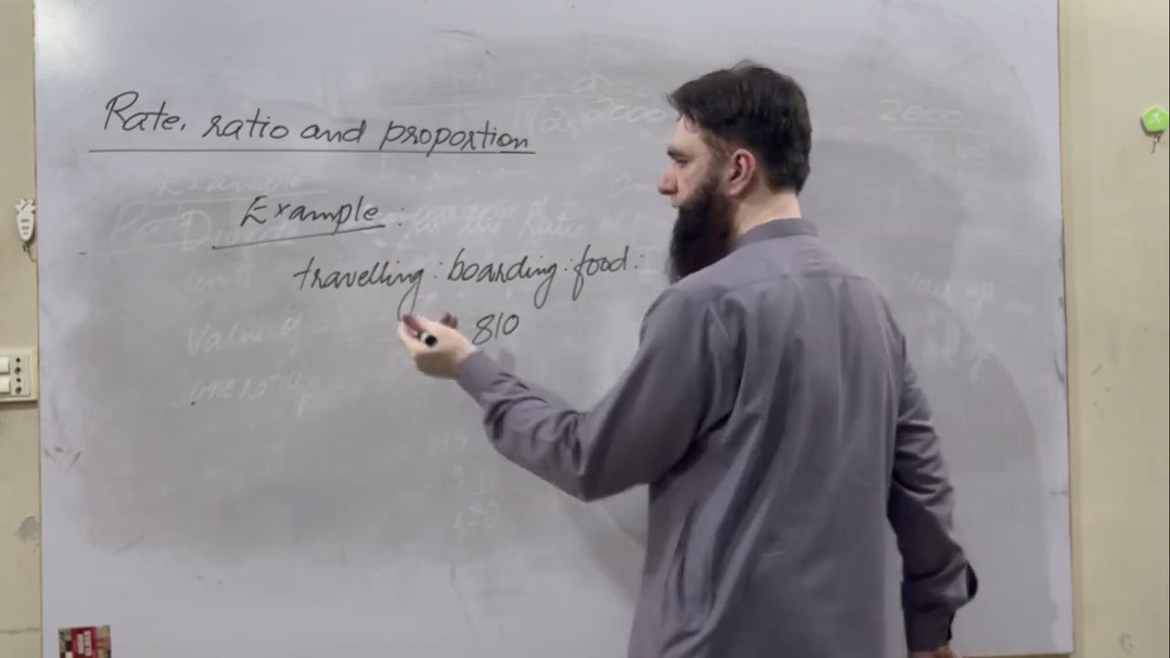 Rate Ratio Proportion || O' Levels || Part 1
