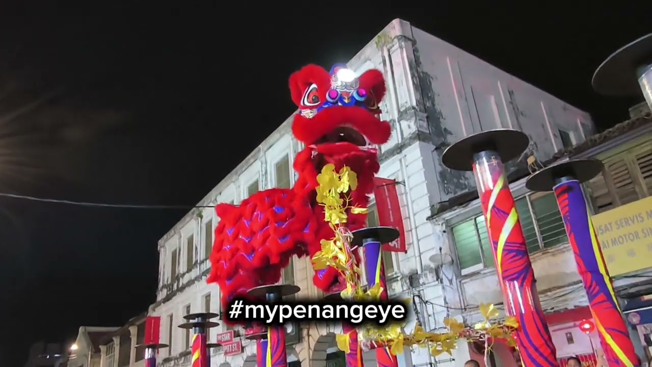 Penang Chap Goh Mei 2026 | Finale Hi-Pole Lion Dance by Penang Hong Guan Team
