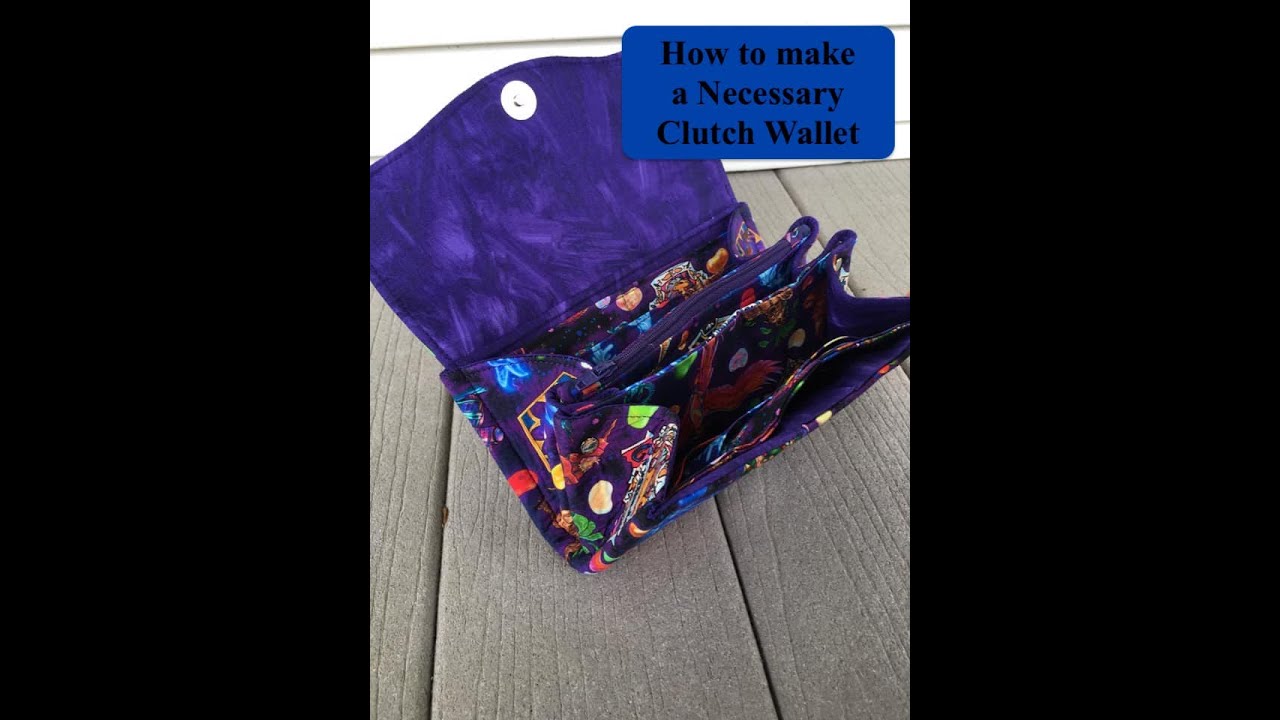 How to make the Necessary clutch wallet from Emmaline bags and how to use a rivet press
