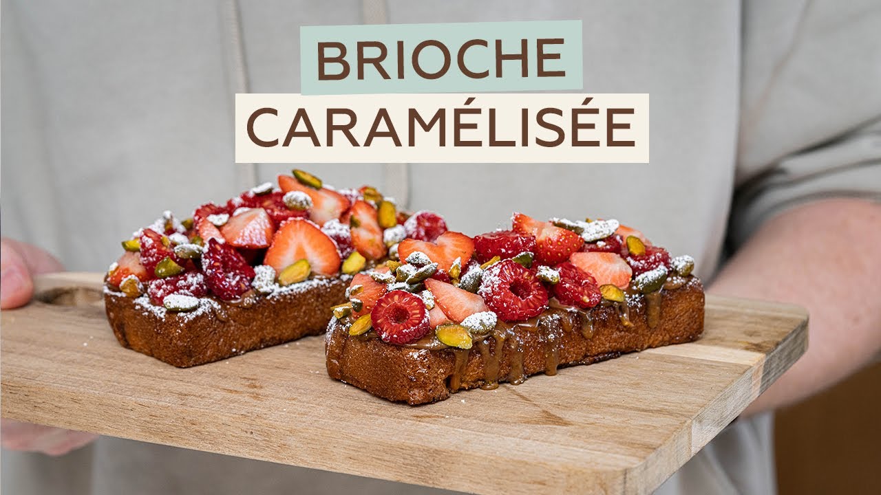 Brioche caramélisée aux fruits rouges | Yann Couvreur