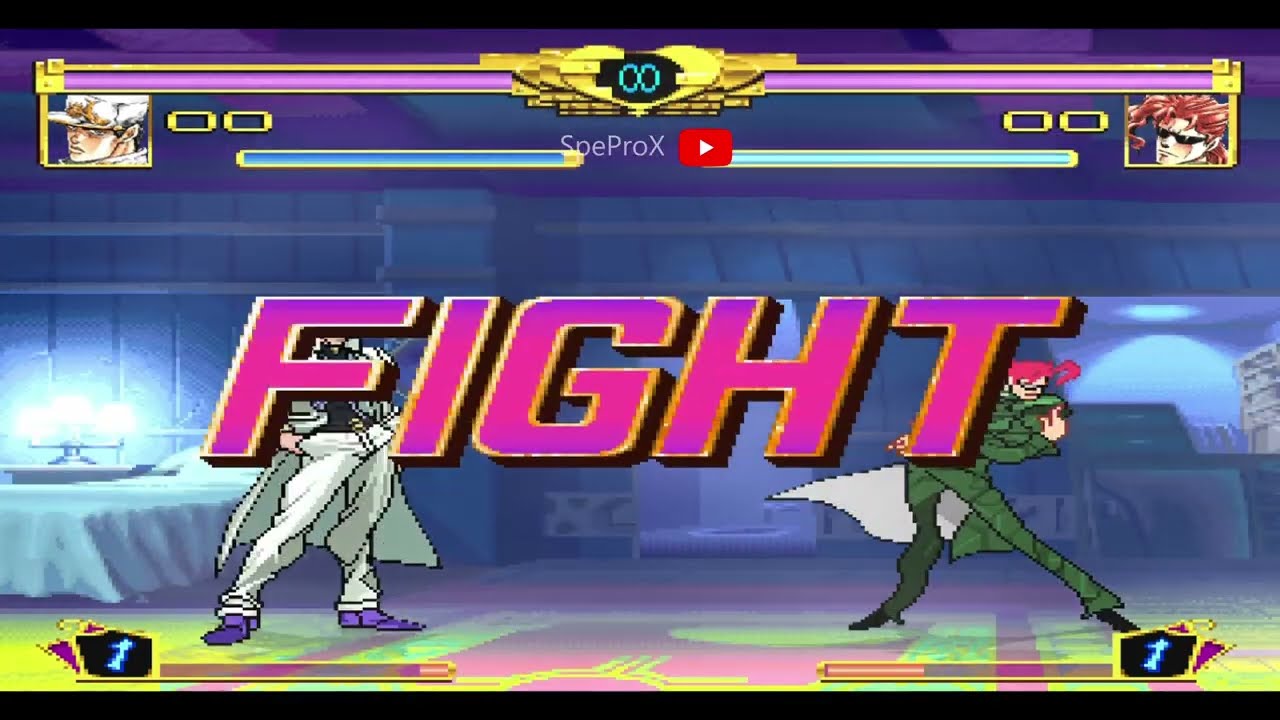 Jotaro Kujo(p4) VS New Kakyoin | JJBA Mugen Beta 2.5 | Ep 76