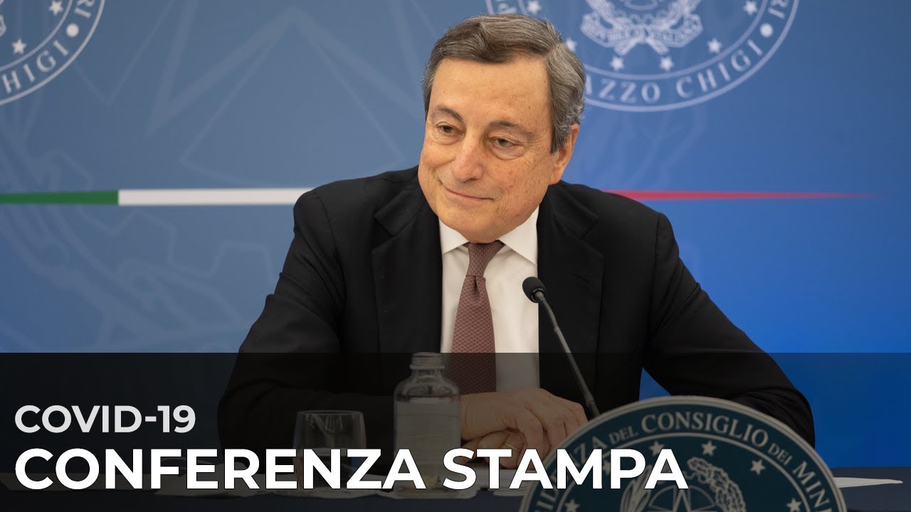 Covid-19, conferenza stampa del Presidente Draghi