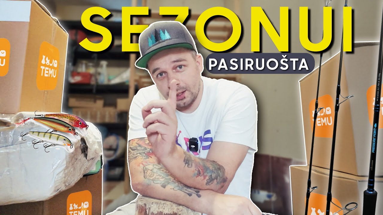 Ruošiamės naujam sezonu ir tvarkom žvejybos kampelį su daikteliais iš TEMU