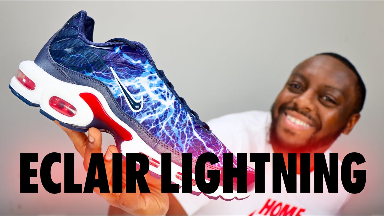 Nike Air Max Plus TN Eclair Lightning 🌩 Navy Red On Foot Review QuickSchopes 823 Schopes HV2323 400
