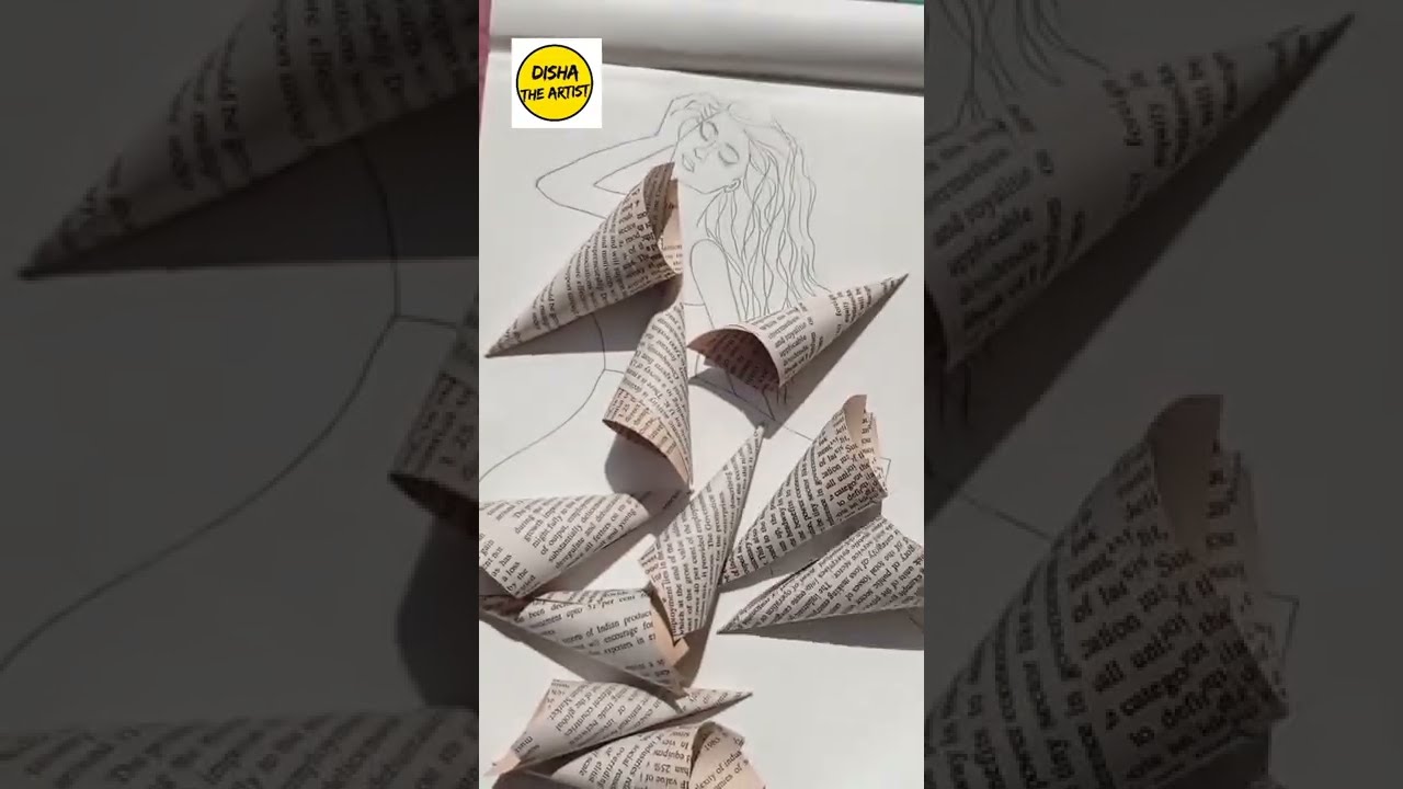 Beautiful dress made up of old book's Pages | Very easy paper dress  #shorts#youtubeshorts#viral