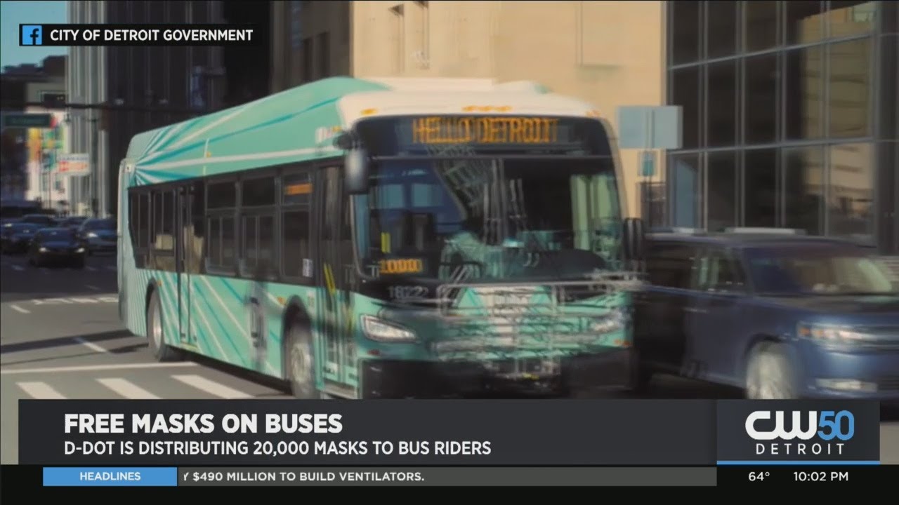 DDOT Is Distributing 20K Masks To Bus Riders