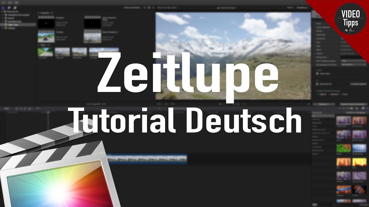 Zeitlupe / Slowmotion / Optischer Fluss in Final Cut Pro X 10.4