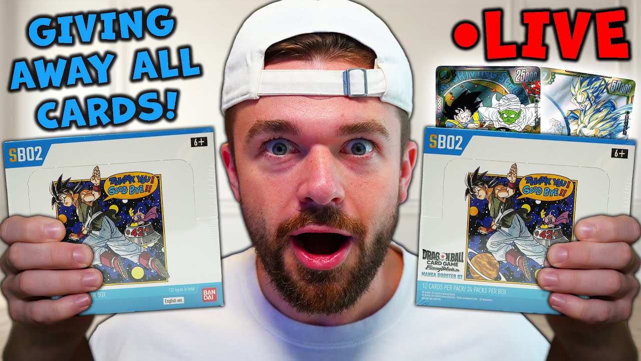 *LIVE* I'm Giving Away EVERY CARD I Pull From MANGA BOOSTER 02 (Dragon Ball Card Opening)