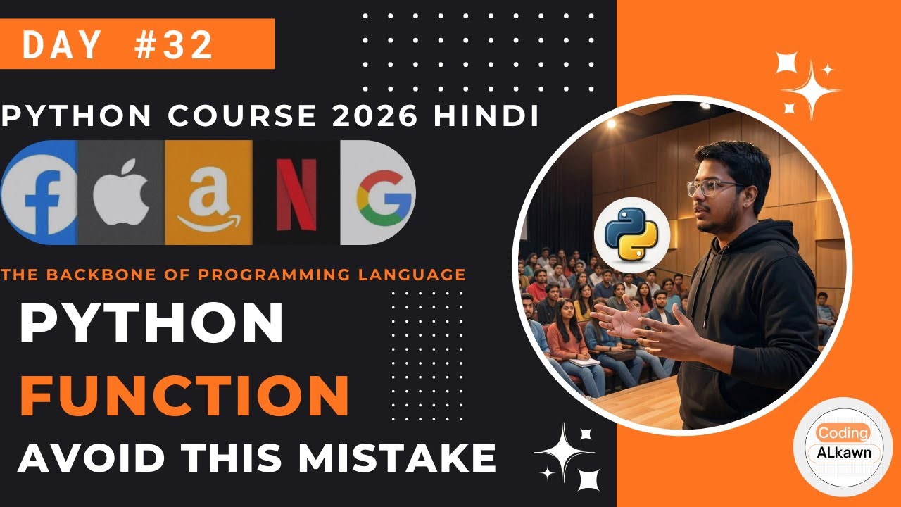 #32 Python Functions in Hindi | Python Functions Deeply Explained |Types of Function in python