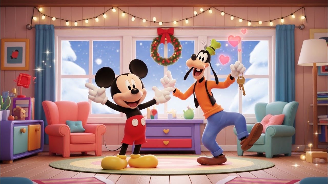 Mickey & Goofy’s Dream House Tour 🏡❄️ Funny Winter Cartoon for Kids