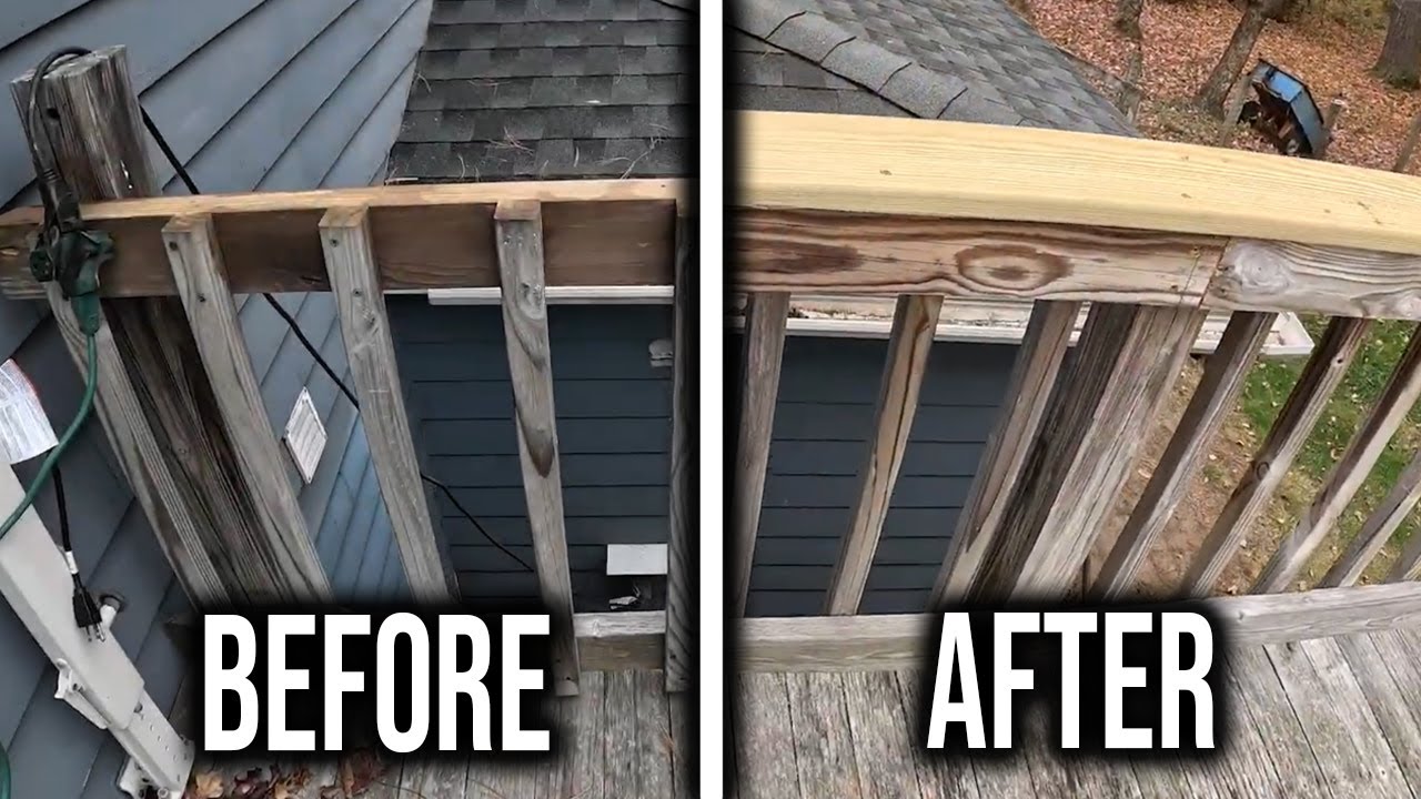 How to Replace Missing Deck Railing Section | Reuse, Reduce, Recycle!